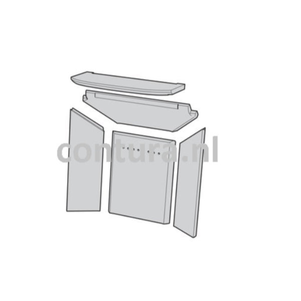 Contura compleet binnenwerk t.b.v. 850/8550W/860T/880