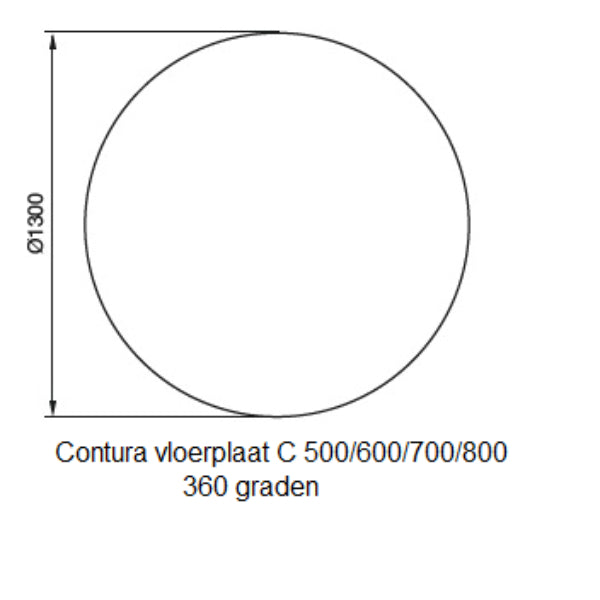 Contura vloerplaten draaiplateau 500 serie