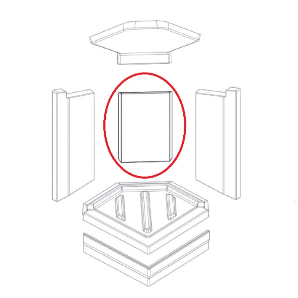 Nordpeis steen achter Quadro