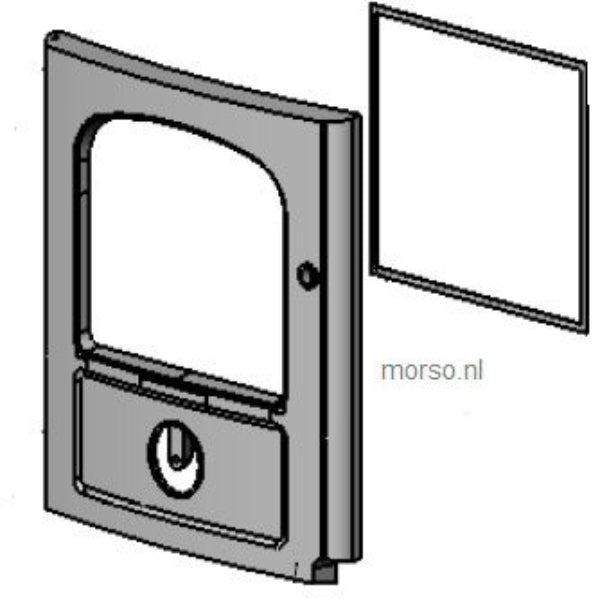Morso glas voor deur 3100 serie